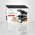 thumbnail image 2 of JS Gourmet 1400W Double Belgian Waffle Maker with 180° Rotation, Handle Lock, Red Light Indicator, 8" Plates and Drip Tray, 2 of 2