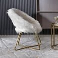 thumbnail image 2 of Roundhill Furniture Slatina Bucket Chair, Off-White, 2 of 9