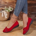 thumbnail image 5 of Wensltd Women Comfy Shoes Wide Width Pointed Toe Low Heel Shoes for Daily Casual Wear, 5 of 9