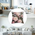 thumbnail image 5 of Dusky Rose Print Throw Pillow Covers Soft Corduroy Pillow Cushion Covers Pillowcase for Sofa Living Room Decoration Home, 5 of 7