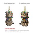 thumbnail image 4 of nTRIUQJ Warm Cute 2D Christmas Decoration For Festive Atmosphere Enhancement Family Gathering Joy Surprise Home Style Upgrade Black, 4 of 8