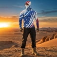 thumbnail image 5 of GrmtClth Fishing Shirts for Men Independence Day American Flag Pattern Hiking Long Sleeve Trendy Hoodies with Face Mask Upf 50+ Sun Protection Tops Royal Blue L, 5 of 9