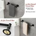 thumbnail image 4 of 6 Pieces Bathroom Hardware Set Brass Wall Mount Bathroom Accessory Towel Bar Set, 4 of 9