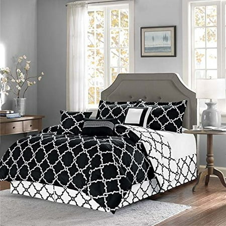 Empire Home Modern 11-Piece Comforter Set Bed in a Bag (Black, Queen