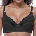 thumbnail image 4 of PEASKJP Womens Sports Bras Underwear for Women Wireless Bras With Support And Lift, Black 100C, 4 of 5