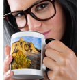 thumbnail image 2 of 3dRose, Rabbitbrush and badlands in Theodore Roosevelt NP, North Dakota, USA, 11oz Two-Tone Black Mug, 2 of 7