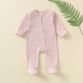 thumbnail image 2 of CAUYDY Baby Boys Sleepers Preemie Clothes 0 3 6 9 12 18 24 Months Newborn Long Sleeve Bodysuit Infant Boy Cute Romper Fall Winter Toddler Pajamas Pink for Sizes 9-12 Months, 2 of 9