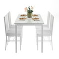 thumbnail image 2 of uhomepro 5-Piece Dining Room Table Set for 4 Person, Elegant Dining Table Set, Home Kitchen Table with 4 PU Leather Chairs and Metal Dining Room Modern Furniture, 2 of 13