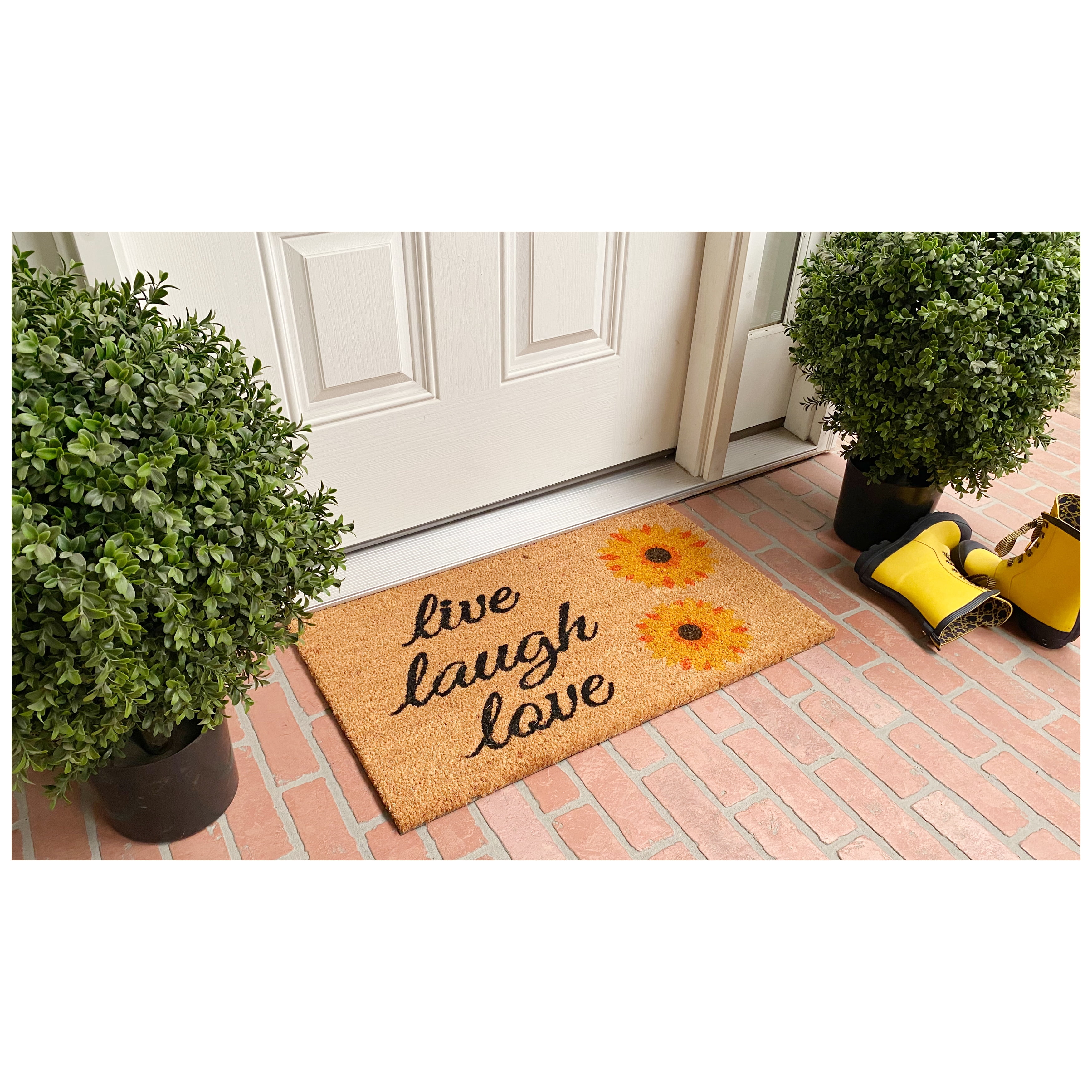 Sunflower Live Laugh Love Doormat