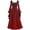 Red, variant on Aoochasliy Fall Dresses for Women Fall Fashion Solid Long-sleeved Retro Hooded Long Sleeve Dress Square Tie