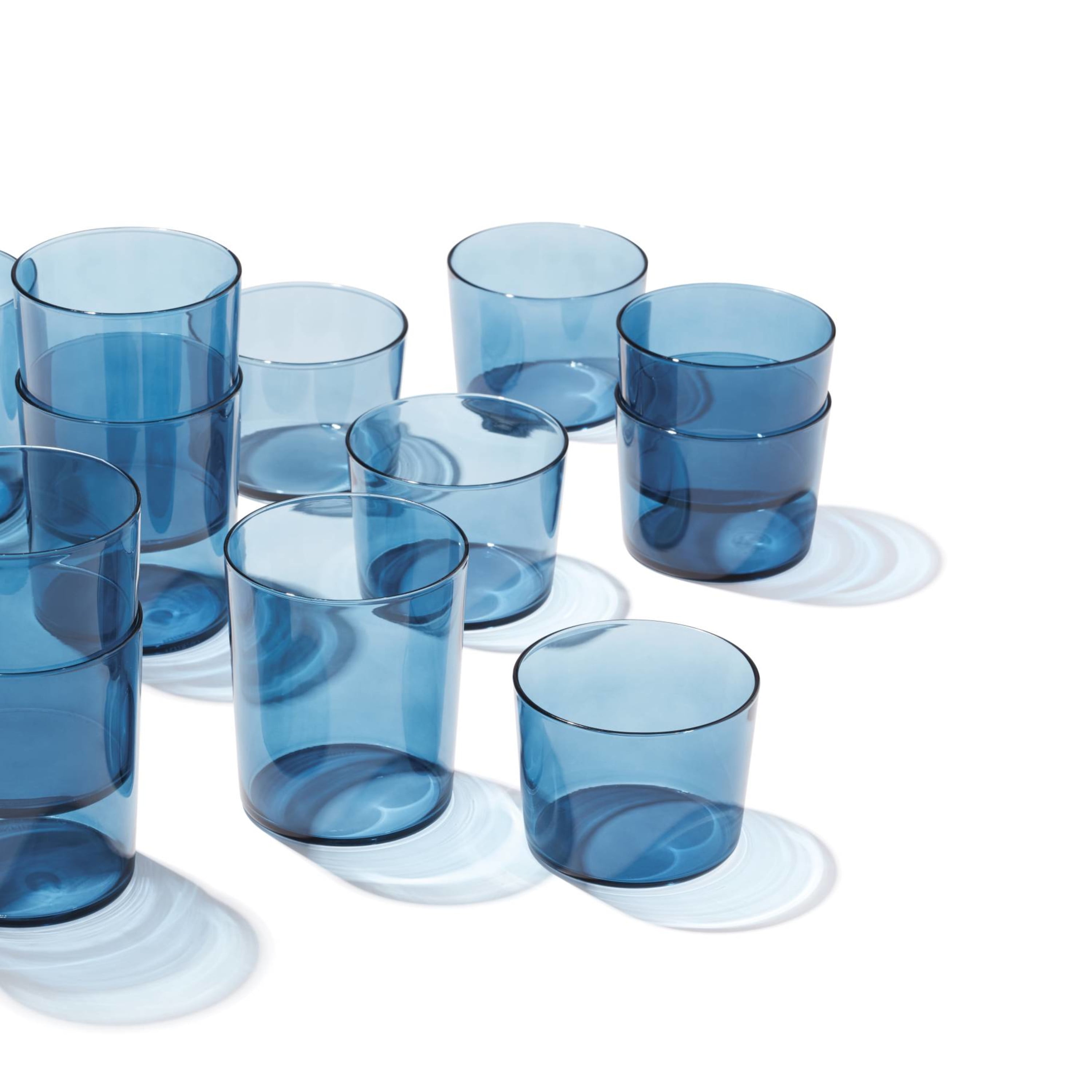 Oneida Stackables Entertain 365 Drinkware Set, Blue, 12 Pieces