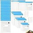 thumbnail image 3 of Sous Vide Bags 20pack Reusable Vacuum Food Storage Bags with 3 Sizes Vacuum Food Bags,4 Sealing Clips for Food Storage and Sous Vide Cooking (60pcs bags), 3 of 4