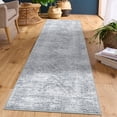 thumbnail image 2 of Haperlare Geometric Washable Runner Rugs for Hallway Non Slip Soft Laundry Room Runner Rug for Entryway Grey Indoor Floor Mat,2'x6', 2 of 7