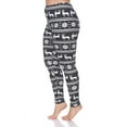 thumbnail image 2 of White Mark Women's Plus Size Holiday Printed Leggings, 2 of 3