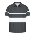 thumbnail image 4 of JOANKDMI Striped Shirts Boys 11-12 Collared Short Sleeve Color Block Tops Kids Casual Athletic T Shirts Summer School Uniform Tees for Golf Tennis Sport Daily Wear, 4 of 8