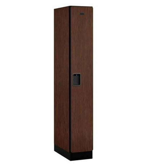 Salsbury Designer Wood Locker Single Tier - Mahogany - 1 Wide
