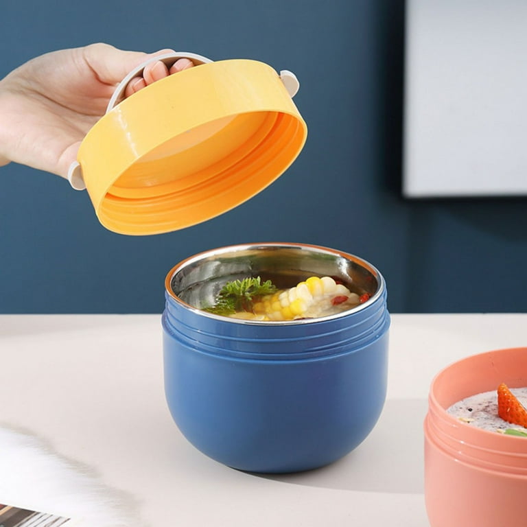 Insulated Food Jar Vacuum Bento Box Lunch Containers for Kids Adults,  Stainless Steel Leak Proof Wide Mouth Food Soup Thermos with Spoon Keeps  Food