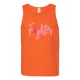 thumbnail image 2 of Wild Bobby, Fighter Breast Cancer Survivor, Breast Cancer Awareness, Men Graphic Tank Top, Orange, X-Large, 2 of 4