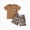 A50-Brown, variant on Toddler Boy Summer Outfit Short Sleeve T-Shirts Top Shorts 2Pcs Casual Clothing Set 6-12 Months 12-24 Months 2t 3t 4t 5t 6t 7t 8t 9t Children 2-3 Years
