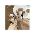 thumbnail image 5 of Women Fuzzy Plush Animal Slippers Winter Warm Cozy House Slippers Soft Thick Sole Indoor Outdoor Shoes, 5 of 10