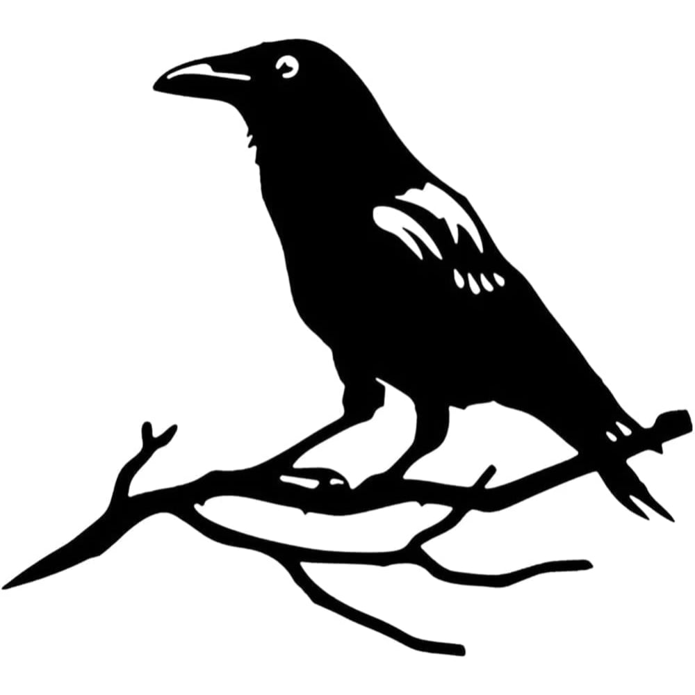 MesaSe Metal Bird Wall Art Metal Bird Silhouette Yard Art Tree Bird