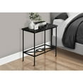 thumbnail image 4 of Accent Table Side End Narrow Small 2 Tier Metal Black Marble Look, 4 of 5