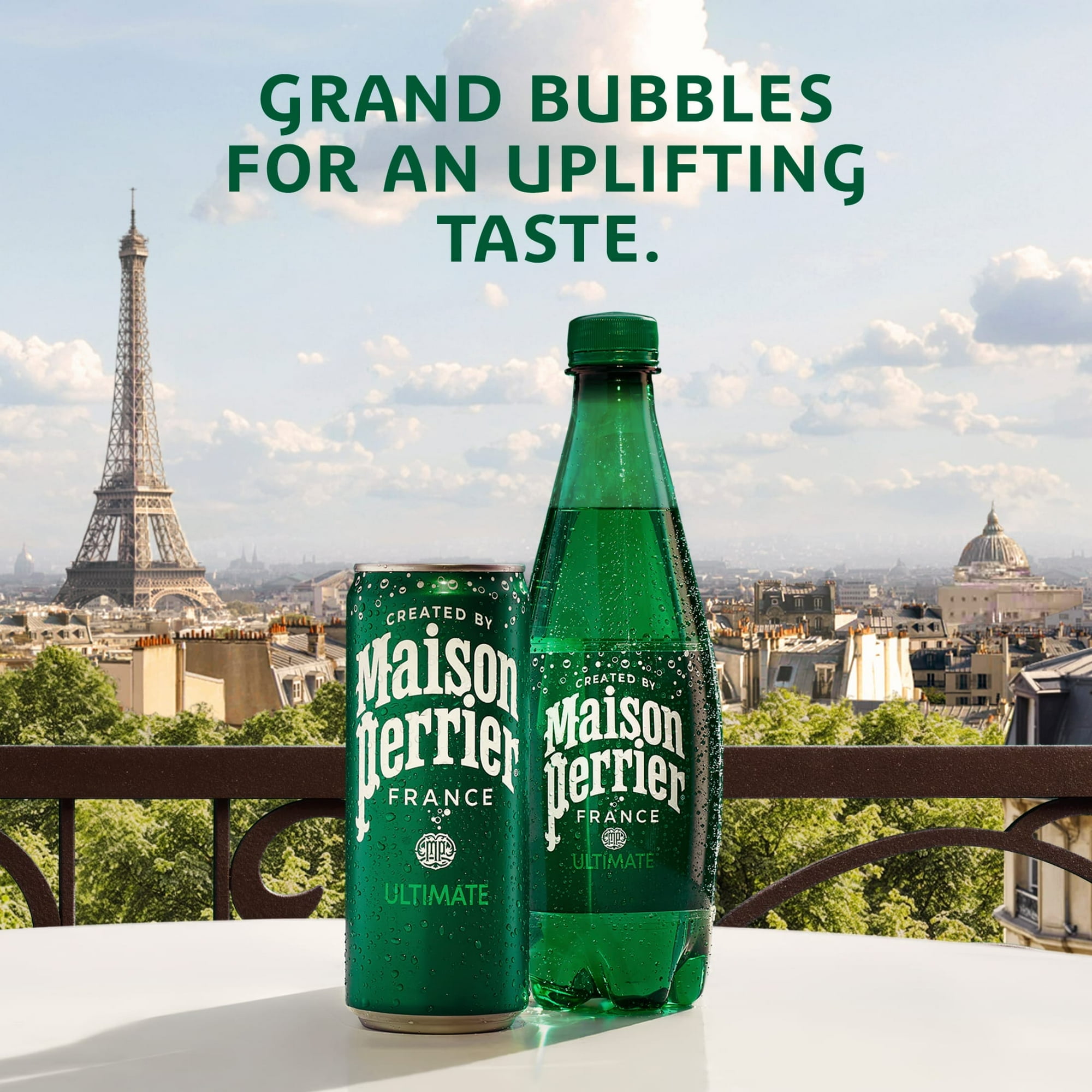 Maison Perrier Ultimate Sparkling Water,  16.9 fl oz, 6 Pack Bottles (2pack)