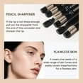 thumbnail image 4 of KISSIO Concealer Pencil,Under Eye Concealer,Cover Acne and Freckles,Brightener,Waterproof,Long-lasting,Cearm,Makeup Pencil with Sharpener,02 NATURAL, 4 of 8