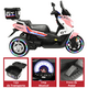 thumbnail image 5 of Motocicleta Montable Eléctrica para Niños Luces Sonido Conexión USB y Bluetooth Batería 6v  Apta a partir de 3 Años - Rosa, 5 of 7