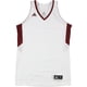 thumbnail image 1 of Adidas - Camiseta de baloncesto para mujer, 2 tonos, color blanco, grande, 1 of 2