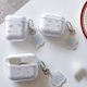 thumbnail image 2 of Bonita funda de auriculares de flores frescas para AirPods 1 2 Pro, funda transparente de TPU para auriculares Bluetooth, funda de caja de carga con llavero, 2 of 5