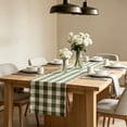 thumbnail image 5 of Checkered Cotton Linen Table Runner Farmhouse Style Dining Table Decor for Indoor Outdoor Use, 5 of 6