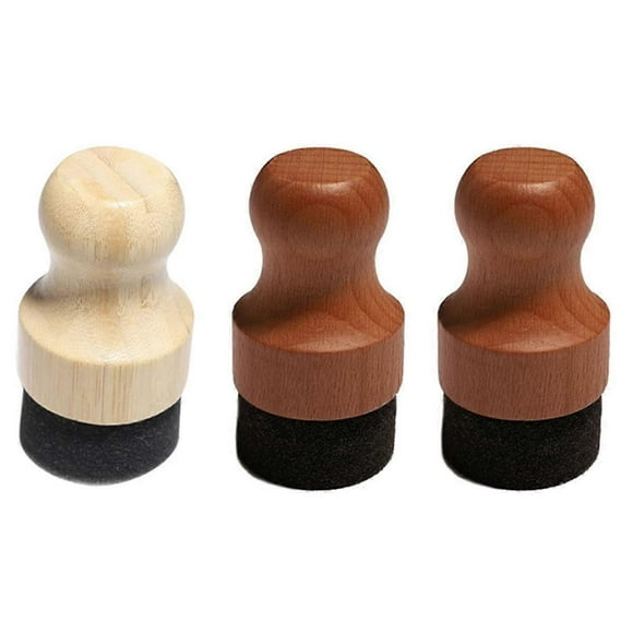 Cutting Board Oil and Wax Applicator, Round Wood Applicator for Wood Cutting Boards, Butcher Blocks, Cutlery(3pcs)