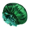 thumbnail image 2 of Satin Bonnet Silk Bonnet for Curly Hair Bonnet Braid Bonnet for Sleeping Bonnets for Women Large Double-Layer Adjustable, 2 of 5