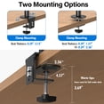 thumbnail image 6 of MOUNT PRO Quad Monitor Desk Mount, 4-Arm Monitor Stand for 13–32 Inch Flat, Each Arm Holds Up to 17.6 Lbs, 6 of 9