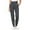Grey, variant on Bibifish Womens Black High-Waist Jogger Pants Stretchy Side Pockets Elastic Pants Comfortable Home Leisure & Outdoor Sports Sweatpants
