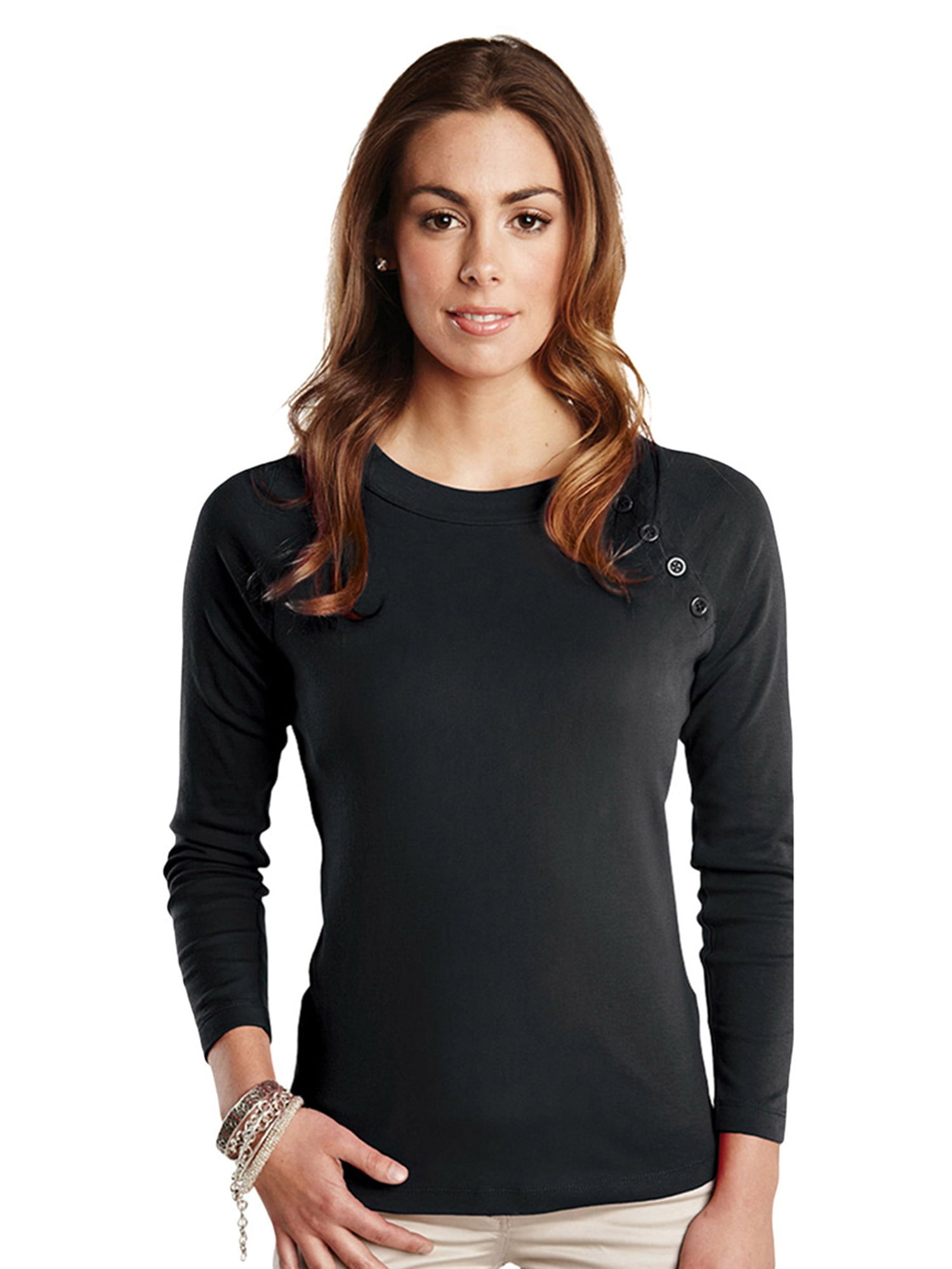 TriMountain TriMountain Women's 5 Button Scoop Neck Knit Shirt
