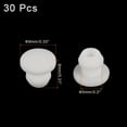 thumbnail image 3 of Uxcell Silicone Snap in Locking Hole Plugs for Kitchen Rubber Bulkheads Waterproof 5mm/0.2 Inch  White,Pack of 30, 3 of 6