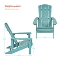 thumbnail image 2 of CHYVARY 1 Peak Adirondack Chair, Fire Pit Outdoor Patio Furniture,Lake Blue, 2 of 6