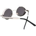 thumbnail image 3 of FEISEDY Retro Gothic Steampunk Sunglasses Round Metal Frame Punk Circle Inspired Shade Men B1857, 3 of 12