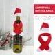 thumbnail image 5 of EeaseMX Juego de 6 fundas para botellas de vino con gorro y bufanda de Navidad, bonitas botellas rojas, decoración de mesa de cena de Nochebuena para el hogar, hotel, fiesta (sombrero, bufanda), 5 of 7
