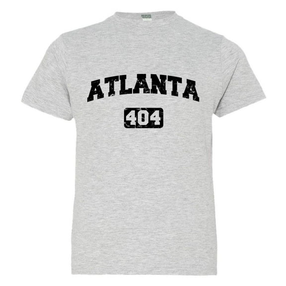 PleaseMeTees™ Youth Atlanta 404 Area Code Distressed HQ Tee