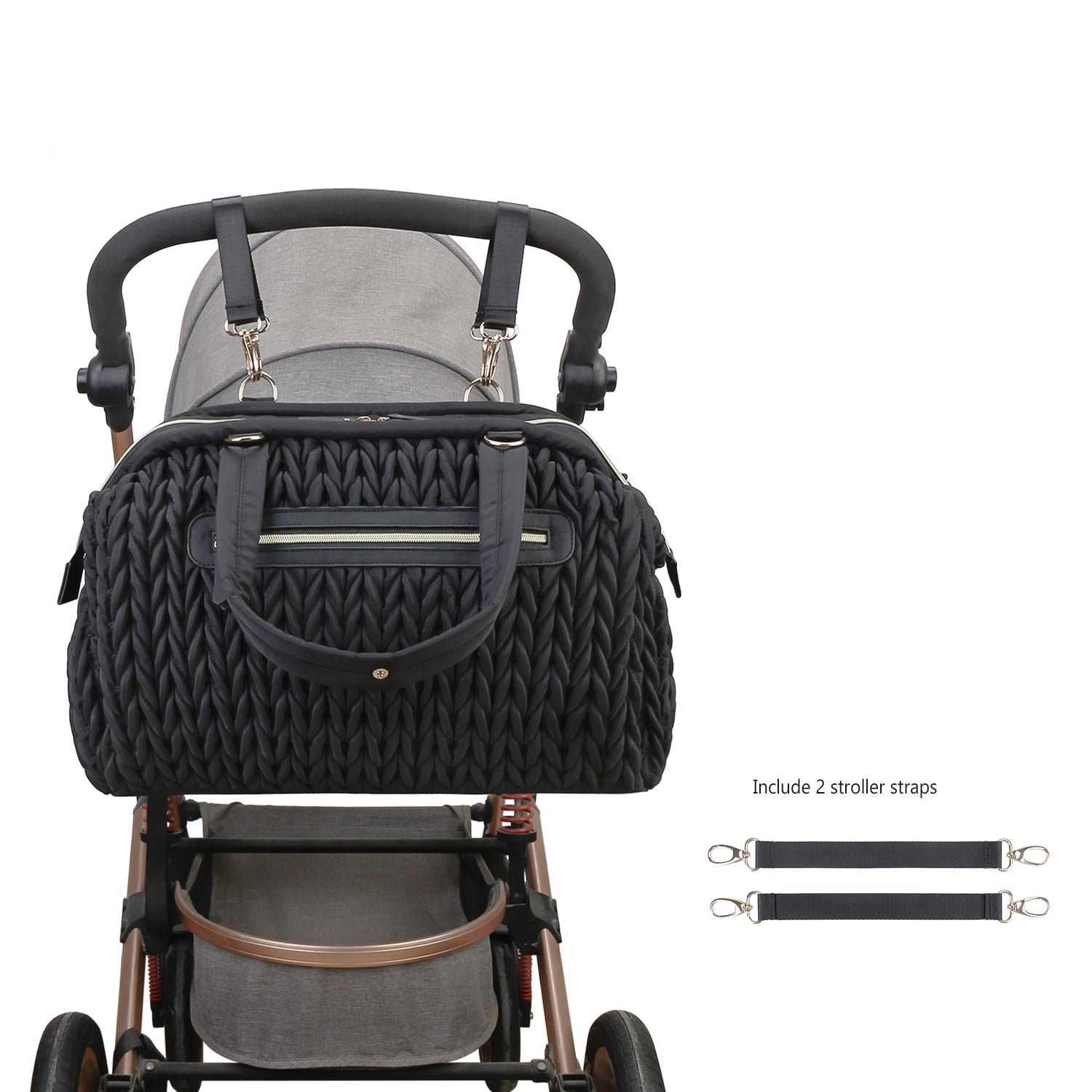 Sunyuer Diaper Tote Bags for Women, Lightweight Travel Work Hospital Maternity Weekender Bag, Crossbody Mommy Bag