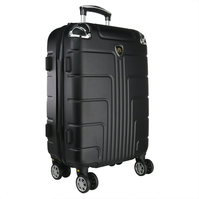 Maleta de Mano JONY Carry On Rigida Resistente Ruedas Giratorias 360 Mango Expandible ABS Candado de Seguridad Negro
