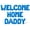 Blue, variant on Letter Balloons - WELCOME HOME DADDY 16" Inch Alphabet Letters Foil Mylar Balloon Welcome Home Party Banner (Gold)