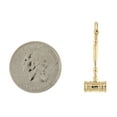 thumbnail image 5 of 14k Yellow Gold Gavel 3D Pendant Charm, 5 of 12