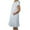 White, variant on Bigersell Strapless Dress Women's Dress Loose Round Neck Pocket Cotton and Linen Short Sleeve Dress Cute Dresses for Teen Girls Women's Plus Faux-Wrap Dresses, Style 33166, White M