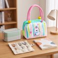 thumbnail image 6 of Dalxymotic Insulated Lunch Bag, Extra-large Insulated Bento Lunch Box, Handheld Meal Carrier with Ice Pack, Reusable Thermal Cooler Tote, for Work, Office, Picnic, Travel, 6 of 6