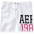thumbnail image 1 of Aeropostale Bermuda Athletic Sweat Shorts para Mujer, Blanco, X-Large, 1 of 1