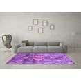 thumbnail image 3 of Ahgly Company Indoor Square Abstract Purple Modern Area Rugs, 5' Square, 3 of 4